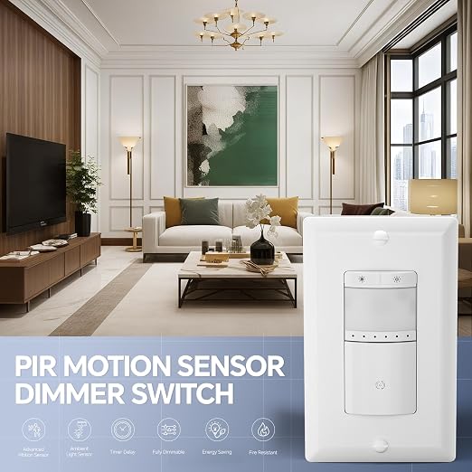 ECOELER Motion Sensor Dimmer Switch, Digital Dimmer Light Switches - Image 2