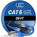 Cat 6 Ethernet Cable 20 ft, 10Gbps High Speed Ethernet Cable, Internet Cable by UltraClarityCables