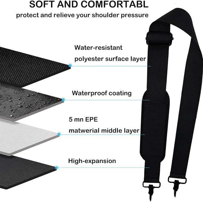 Universal Replacement Laptop Shoulder Strap, Durable 55" Adjustable Comfortable - Image 5