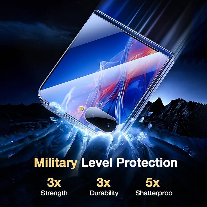 【2+2+2】EGV for Samsung Galaxy Z Flip 7 Screen Protector, Self-Healing Soft TPU - Image 5