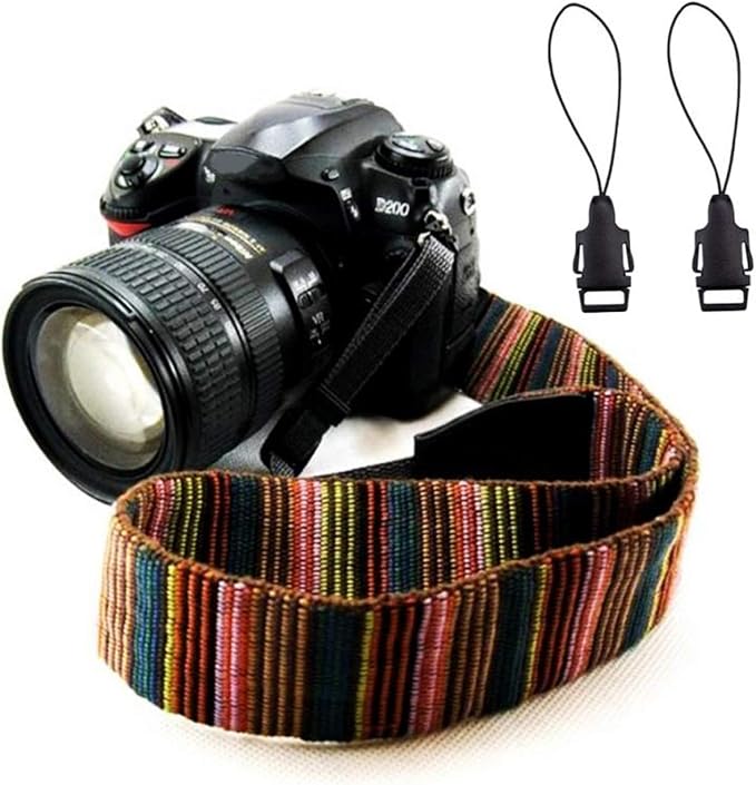 Camera Strap Canvas Multicolor Shoulder Strap - Image 5