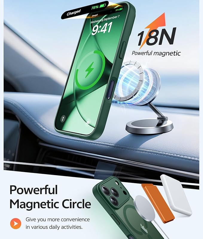 FNTCASE for iPhone 17 Pro Case: Translucent Matte Cases - Image 3