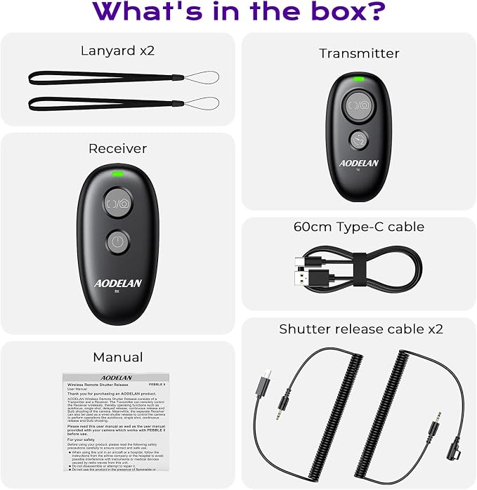 for Sony Camera Rechargeable Remote Shutter Release - Image 9