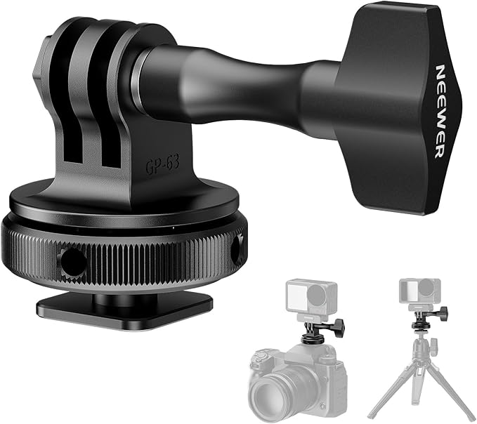 NEEWER Action Camera Cold Shoe Mount Adapter Compatible by Neewer