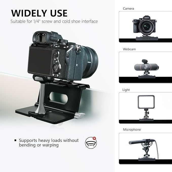RAUBAY 【Upgraded】 Monitor Camera Mount Stand, Hanging Webcam Clamp - Image 5