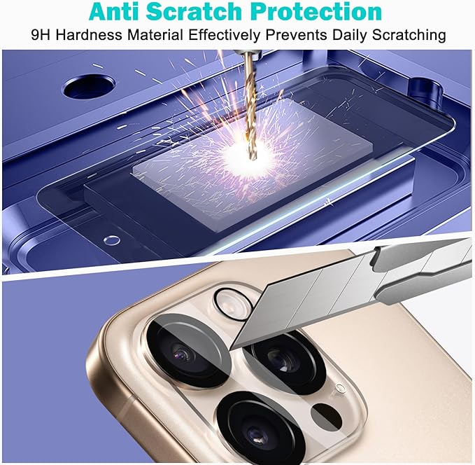 PEHAEL 3+3 Pack for iPhone 16 Pro Max Privacy Screen Protector - Image 6