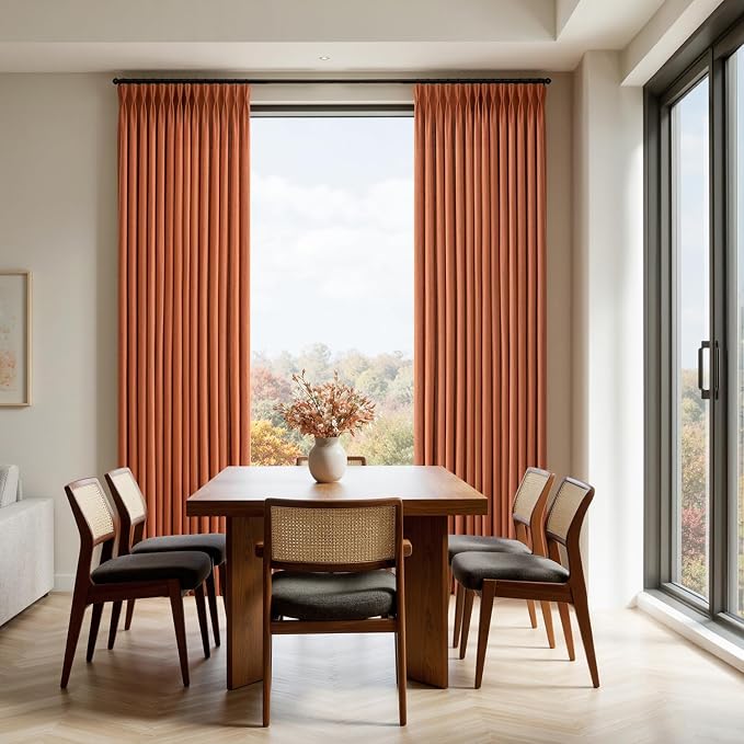 Memory Trained Pinch Pleated Curtains 90 Inches Long, Viral Linen Pinch Pleat - Image 9