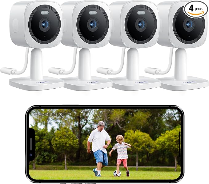 Hugolog 2K Indoor Outdoor Security Cameras by Hugolog