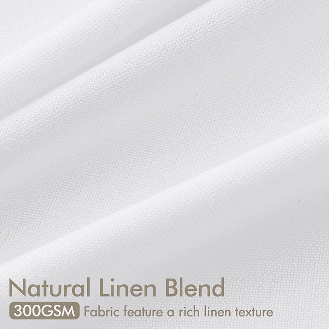 ANRODUO Memory Trained Pinch Pleated Curtains 90 Inches Long, Viral Linen Pinch - Image 5