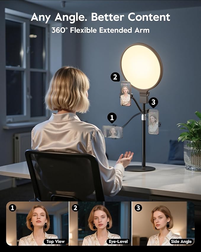 1300 Lumens Ring Light with Stand - Image 5