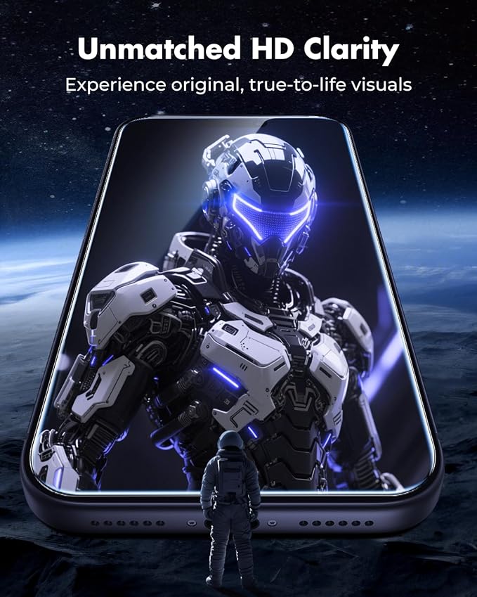 UNBREAKcable iPhone 17 Pro Max Screen Protector 3-Pack, Upgraded Dual-Tempered - Image 4