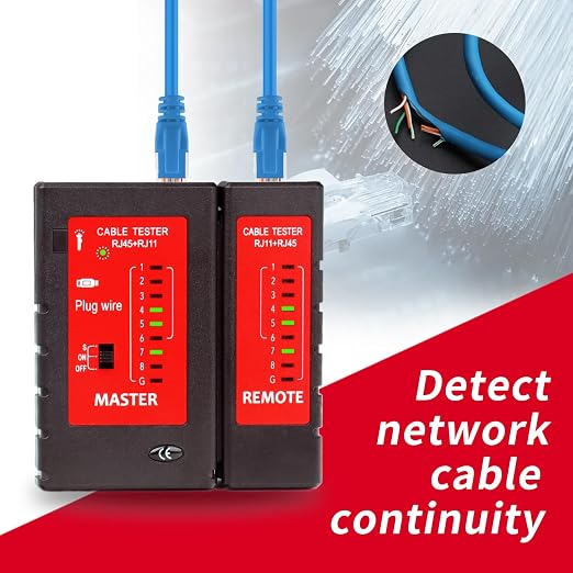 Network Cable Tester Ethernet Continuity Test Tool RJ45 RJ11 RJ12 CAT5 CAT5e - Image 5