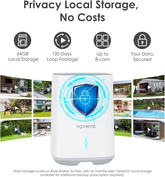 4K Security Cameras Wireless Outdoor, No Subscription, Solar-Powered Home - Image 7