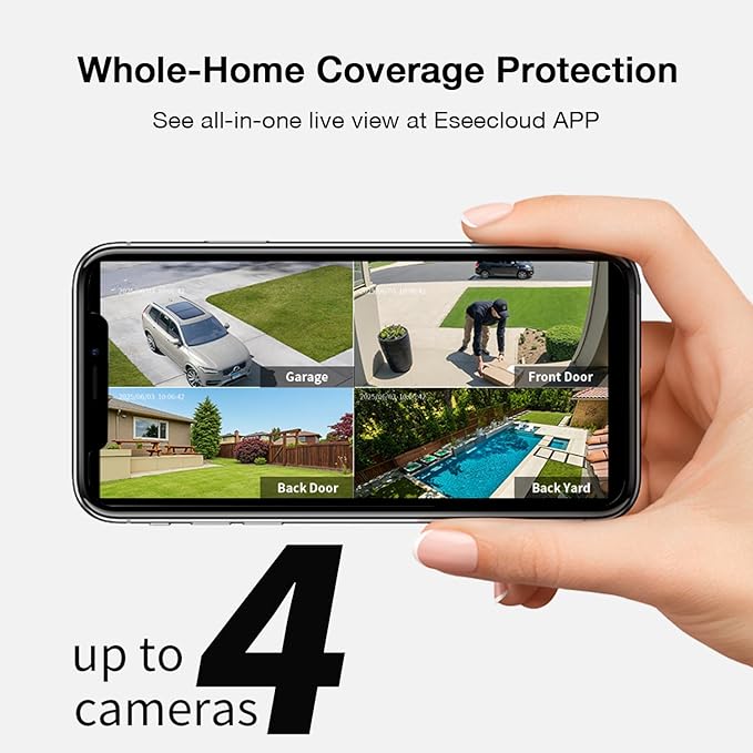 ELYSOO Solar Security Cameras Wireless Outdoor, 64GB Local Storage Included - Image 4