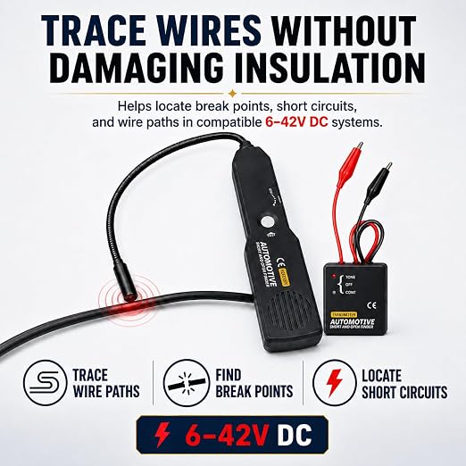 Lumeen Automotive Wire Tracer and Short Circuit Finder, 6-42V DC Circuit Tester - Image 2