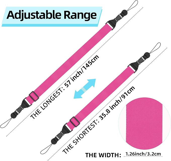 Adjustable Shoulder Strap:Comfortable iPad Strap Nylon Neck Lanyard - Image 2