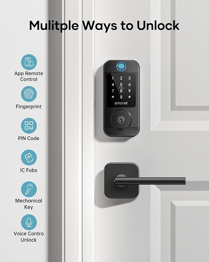 Keyless Door Lock with Handle Set - Image 2