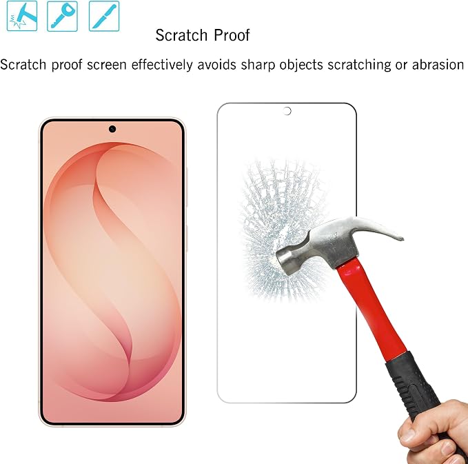 Ailun Glass Screen Protector for Galaxy S26 3 Pack + 2 Pack Camera Lens - Image 3
