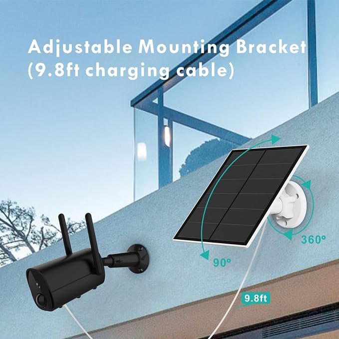 5W Solar Panel for Security Camera Outdoor, 5V USB Solar Panel Charger - Image 5