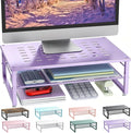 gianotter 2-Tier Metal Monitor Stand Riser, Office Desk Storage Organizer by gianotter