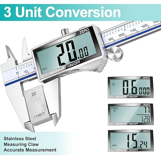 Kynup Digital Caliper Measuring Tool, Vernier Dial Caliper Digital Outside - Image 3