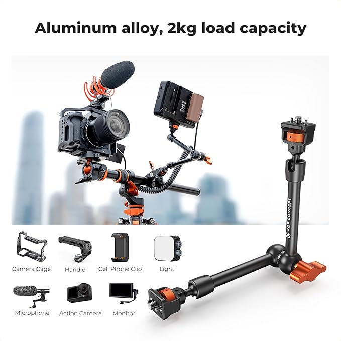K&F CONCEPT 11" Magic Arm Clamp - Image 2