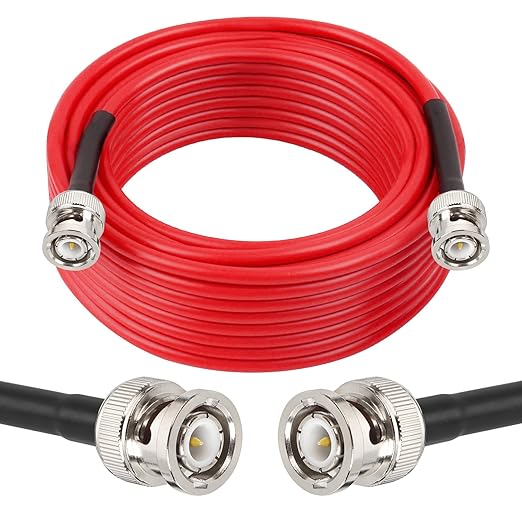 MOOKEERF 25FT RG58 50 ohm Coax Cable by MOOKEERF