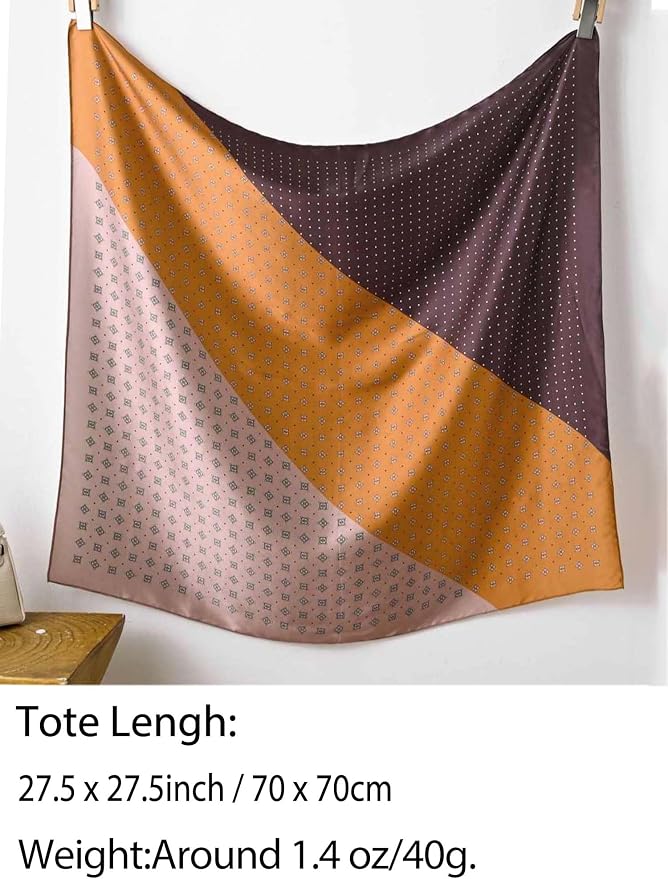 Silky Scarf for Women Lightweight Satin Bandanas Neck Hair Wrap For Sleeping - Image 2