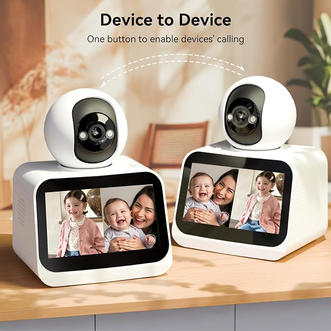 4.3" Smart Home Camera: 1080P HD Video, Two-Way Video Calling, and Motion - Image 2