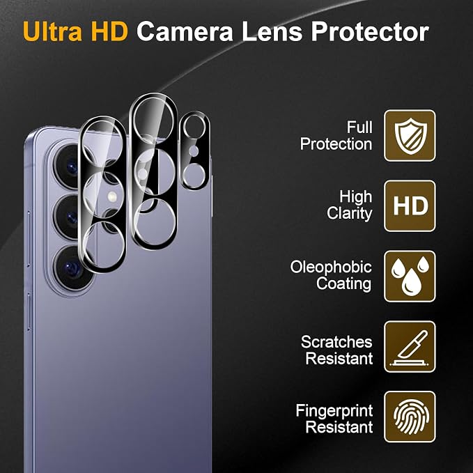 3 Pack Camera Lens Protector for Samsung Galaxy S26 Ultra, Tempered Glass - Image 5