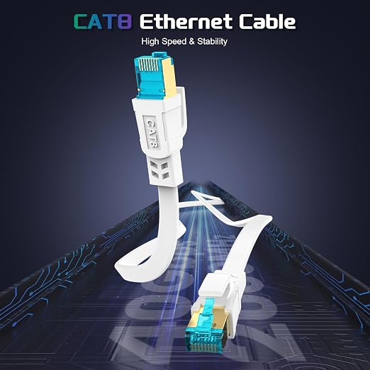 Cat 8 Ethernet Cable 150 FT, Heavy Duty High Speed 40Gbps 2000Mhz Internet - Image 3
