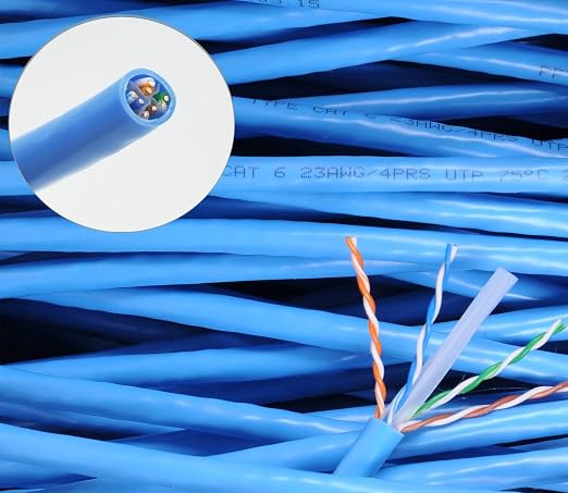 New 300ft Blue RJ45 CAT6 Ethernet LAN Network Internet Computer Solid Wire 23 - Image 4