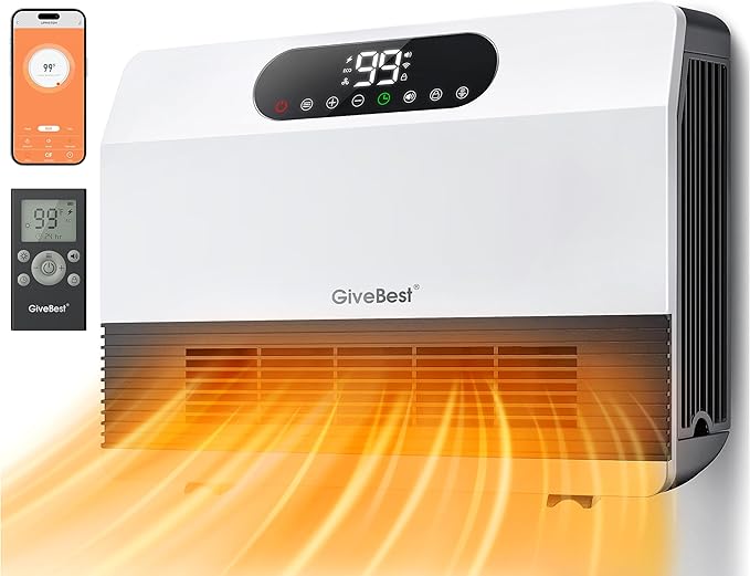 GiveBest Electric Wall Heater, Space Heaters by GiveBest