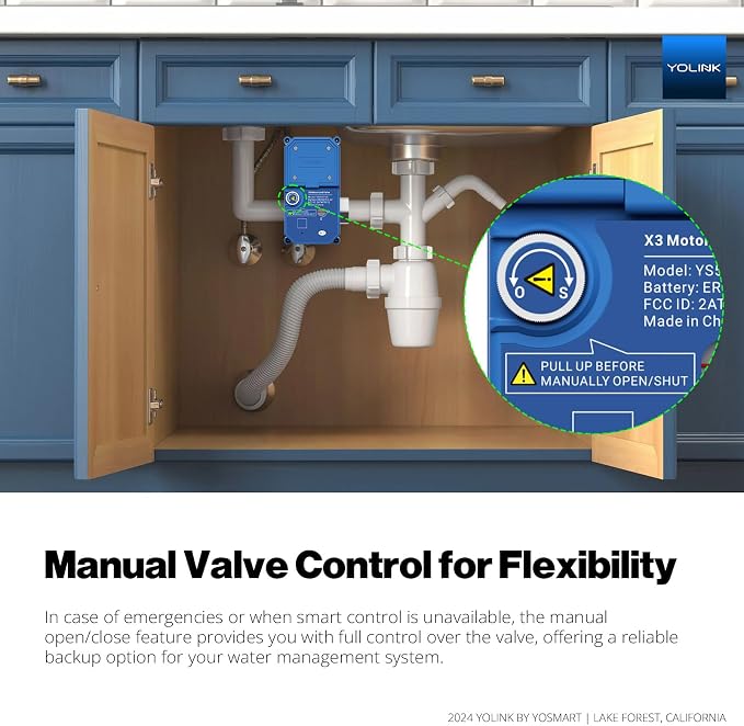 NSF Certified YoLink X3 Smart 1" Motorized Stainless Steel Ball Valve, LoRa - Image 9