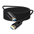 8K Long HDMI 2.1 Cable 25ft, Fiber Optic HDMI Cable Braided Cord, High Speed by RUBMUD