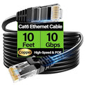 Cat6 Ethernet Cable 10Gbps 10 ft, UTP Ethernet Cable Cat 6, Flexible Bare by Unknown