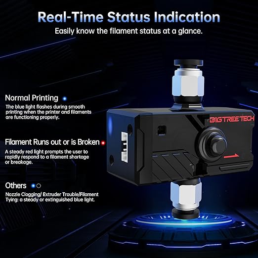 BIGTREETECH SFS V2.0 Smart Filament Sensor, Filament Runout Sensor Support - Image 4