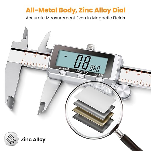 HARDELL Digital Caliper, Rechargeable Caliper Measuring Tool - Image 5