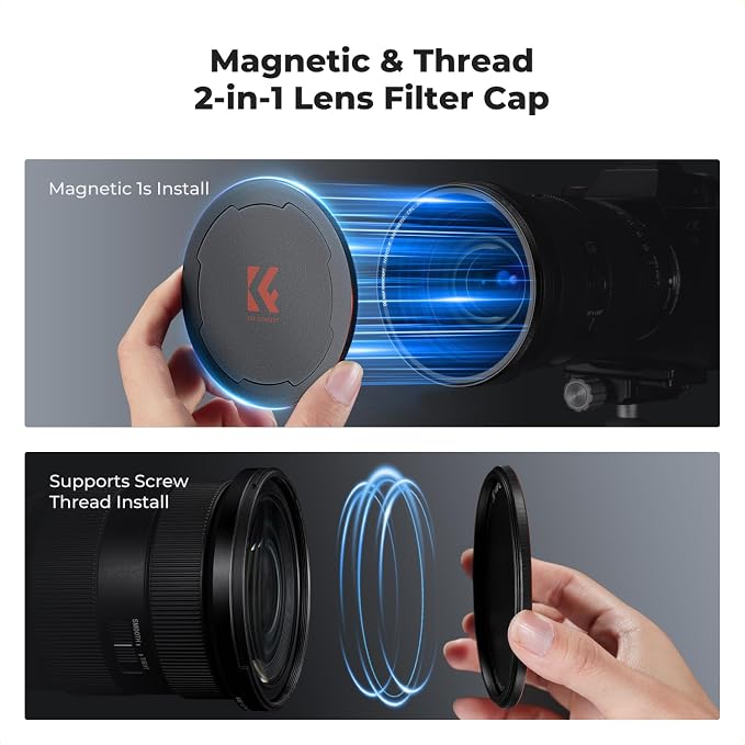 K&F CONCEPT Magnetic 72mm Circular Polarizers Filter - Image 6
