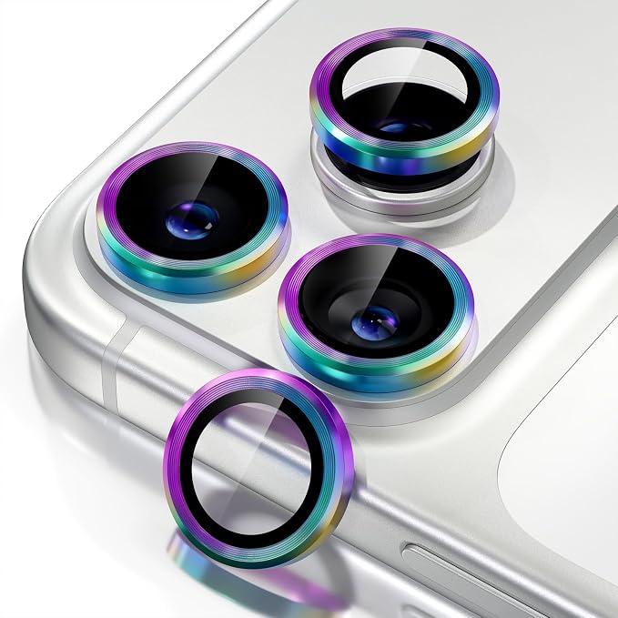 Misea Compatible for iPhone 17 Pro/iPhone 17 Pro Max Camera Lens Protector by Misea