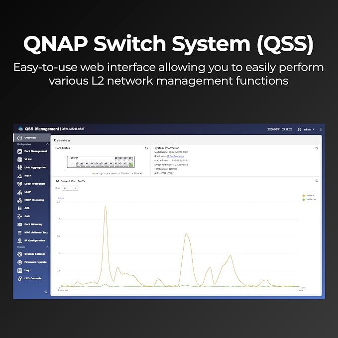 QNAP 8-Port 10GbE SFP+ Fiber and 8-Port Full 10GbE RJ45 Industrial-Grade - Image 6