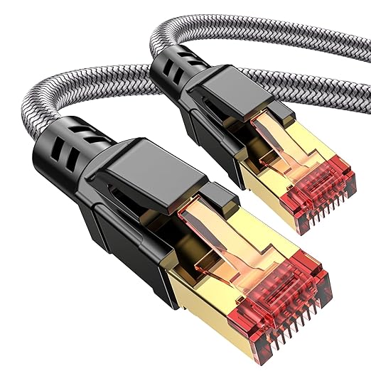 Cat 8 Ethernet Cable 19 ft, 40Gbps 2000Mhz High Speed Gigabit LAN Internet by Ltemziiy