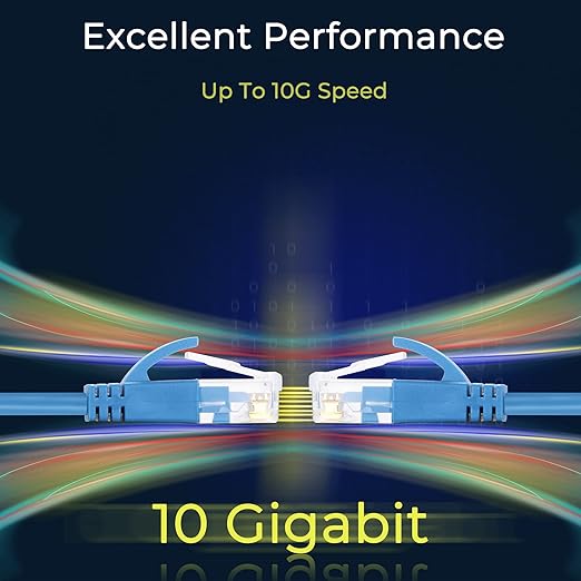 Rapink Patch Cables Cat6a 5ft Slim, Cat6a Ethernet Patch Cable 10G Support - Image 5