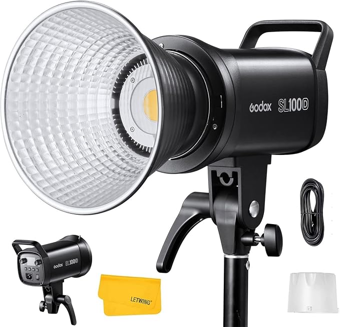 Godox SL100D LED Video Light, 100W TLCI≥97 CRI≥96, 5600K Continuous Lighting by GODOX