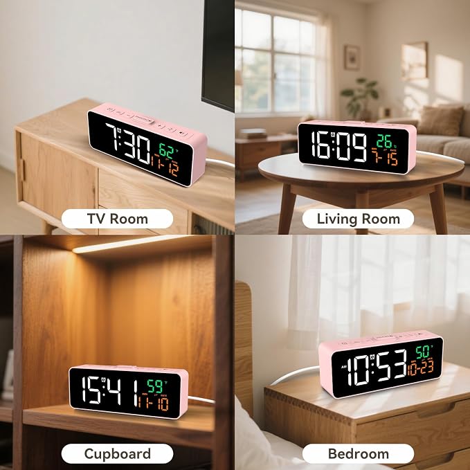 Netzu 3-in-1 Digital Clocks for Living Room - Image 6