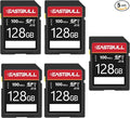 EASTBULL 5-Pack SD Card 128GB U3 V30 High-Speed 100MB/s Read Class 10 SD Card by EASTBULL