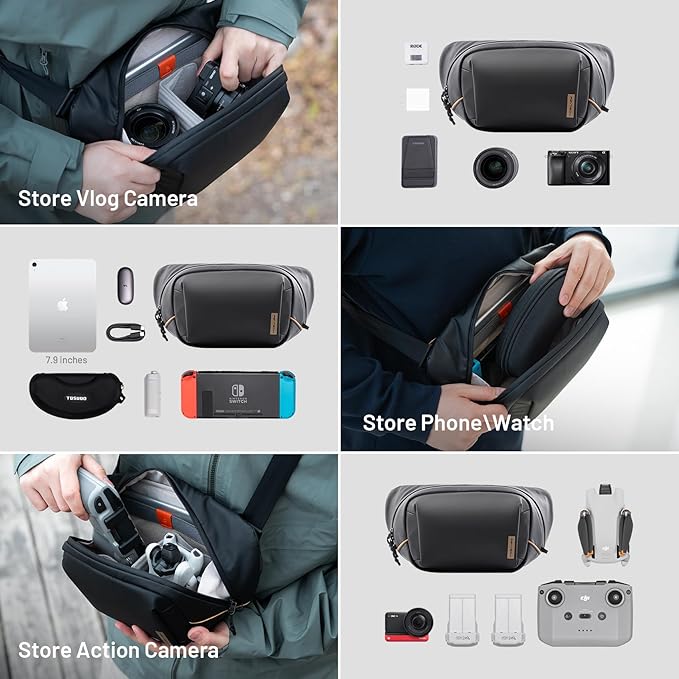 PGYTECH OneGo Solo V2 Camera Sling Bag, 4L Camera Chest Bag Crossbody Fanny Pack - Image 2