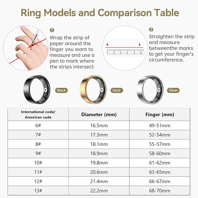Smart Ring for Women & Men, Fitness Tracker - Image 3