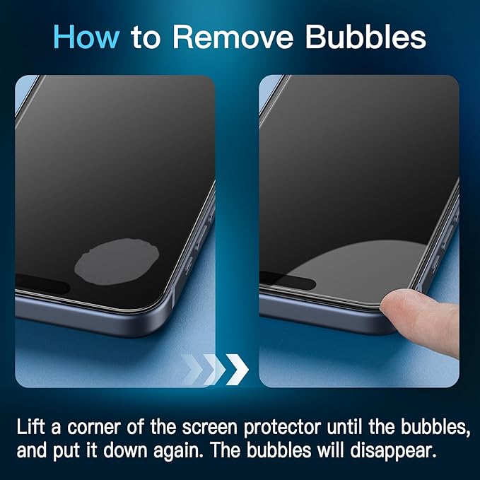 JETech Screen Protector for iPhone 15 Plus 6.7-Inch - Image 2
