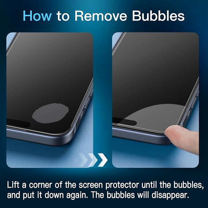 JETech Screen Protector for iPhone 15 Pro 6.1-Inch - Image 2